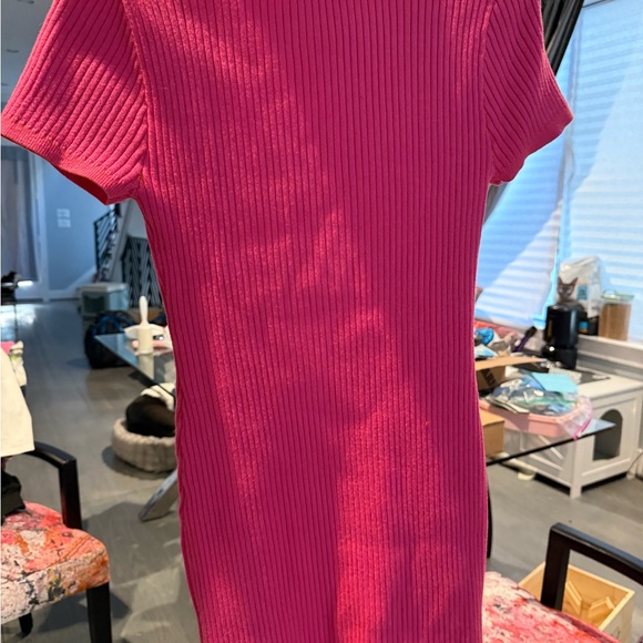 Beach Riot Fuchsia Ribbed Mini Dress - Picture 3 of 4